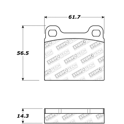StopTech Street Touring 98-04 Volvo C70/98-00 V70 Rear Brake Pads