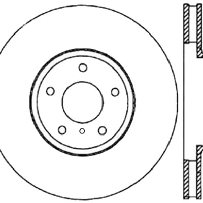 StopTech Power Slot 06-07 350Z / 05-07 G35 / 06-07 G35X SportStop CRYO Slotted Front Left Rotor