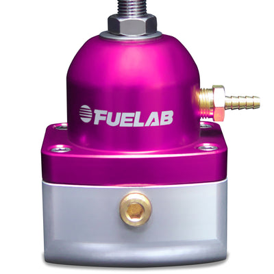 Fuelab 515 EFI Adjustable FPR 25-90 PSI (2) -10AN In (1) -6AN Return - Purple