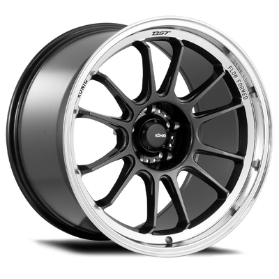 Konig Hypergram 17x9 5x100 ET40 Metallic Carbon w/ Machined Lip