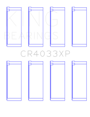King Engine Bearings Honda F20C/F22C/B20/H22 16V Performance Rod Bearing Set - Size STD