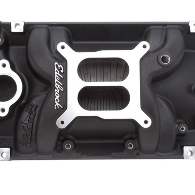 Edelbrock Manifold Performer Eps SB Chevy Vortec Black Finish