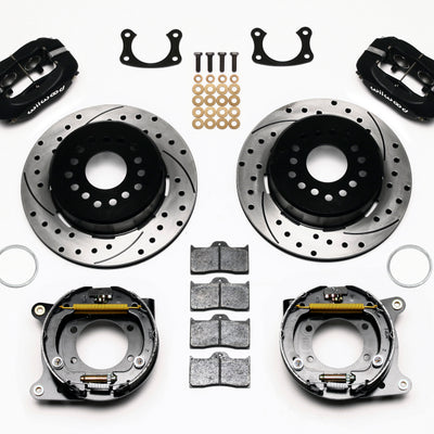 Wilwood Forged Dynalite P/S Park Brake Kit Drilled New Big Ford 2.36in Offset