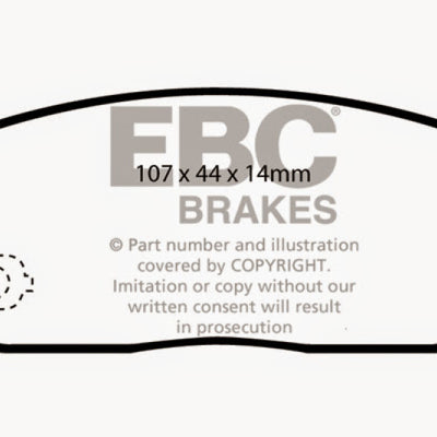 EBC 02-03 Infiniti G20 2.0 Greenstuff Rear Brake Pads