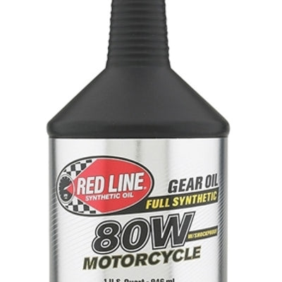 Red Line 80W Motorcycle Gear Oil w/Shockproof - Quart