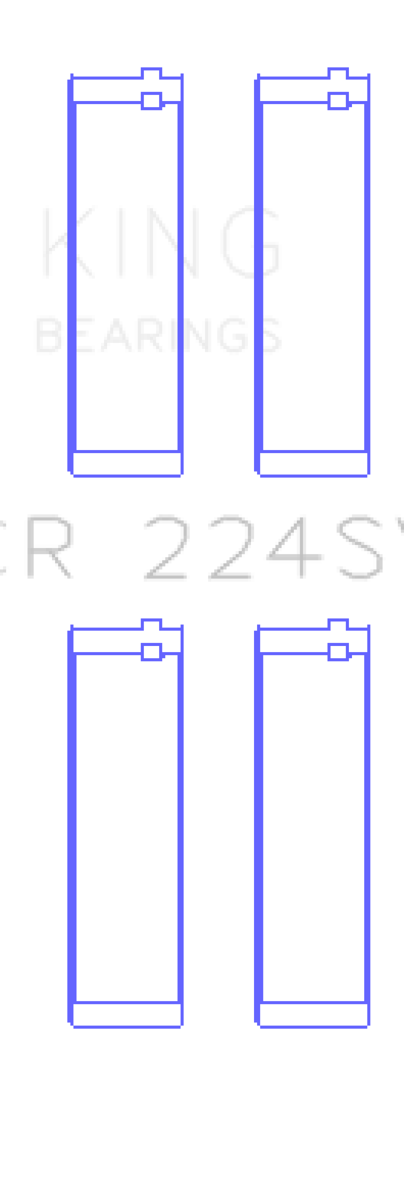 King Engine Bearings BMW S65B40A/S85B50A Connecting Rod Bearing Set (Set of 2) - Size STD