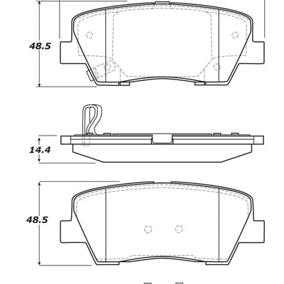 StopTech Sport Brake Pads w/Shims and Hardware