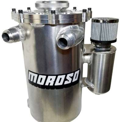 Moroso Dry Sump Oil Tank - Pro Mod - 13in Tall - 2 Piece - 7in Diameter -16An Fitting