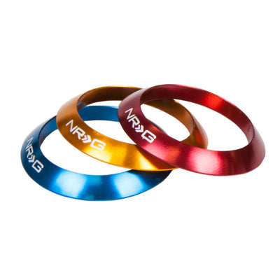 NRG Shift Knob - White (Includes 4 Interchangeable Rings)