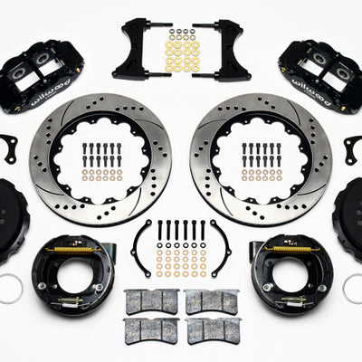 Wilwood Narrow Superlite 4R Rear P-Brk Kit 14.00in Drilled New Big Ford 2.50in Offset