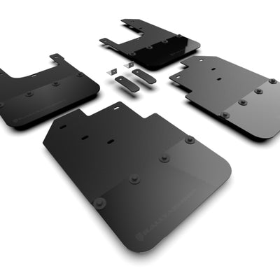 Rally Armor 16-23 Toyota Tacoma Gen 3 Black Mud Flap w/Metallic Black Logo