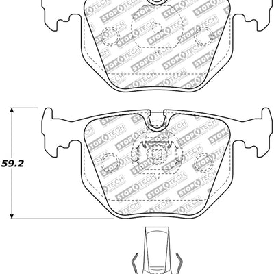StopTech Street Select Brake Pads - Front