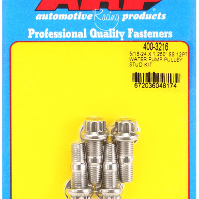 ARP 5/16-24 X 1.250 SS 12pt Water Pump Pulley Stud Kit