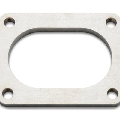 Vibrant T304 SS 4 Bolt Flange for 3in O.D. Oval tubing