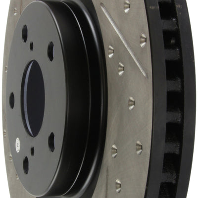 StopTech 14 Lexus IS Slotted & Drilled Front Right Rotor