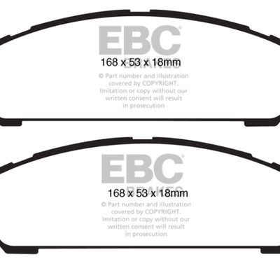 EBC 08+ Toyota Venza 2.7 Ultimax2 Front Brake Pads