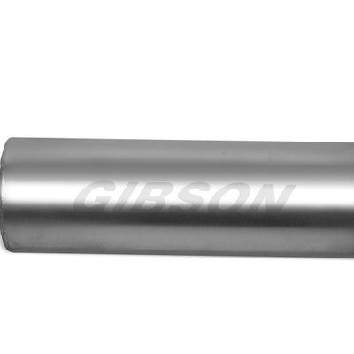 Gibson SFT Superflow Center/Center Round Muffler - 8x24in/3.5in Inlet/3.5in Outlet - Stainless