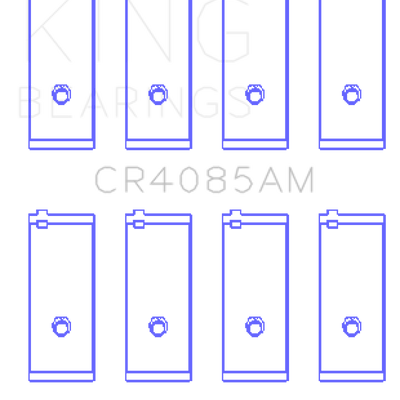 King Engine Bearings Toyota 2T/3T/3T-G/4T-G Connecting Rod Bearing Set - Size STD
