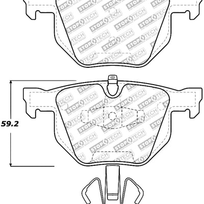 StopTech Street Select Brake Pads - Rear