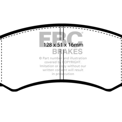 EBC 91-93 Nissan NX 2.0 (ABS) Redstuff Front Brake Pads