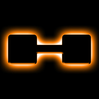 ORACLE Lighting Universal Illuminated LED Letter Badges - Matte Blk Surface Finish - H