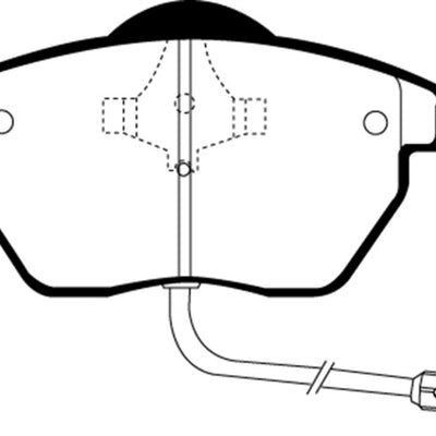 EBC 91-94 Audi 100 Quattro 2.8 (ATE) Yellowstuff Front Brake Pads