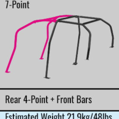 Cusco Roll Cage Chro-Moly 7P 4 Passenger 07-14 Subaru Impreza GRB (S/O / No Cancel)