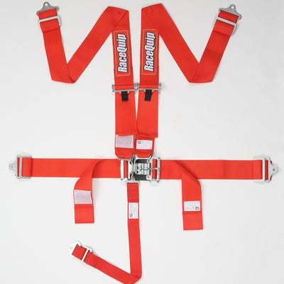 RaceQuip Red L & L 5pt Seat Belt