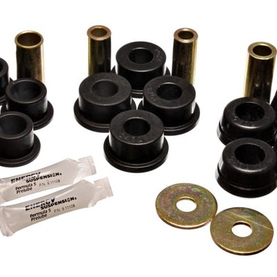 Energy Suspension 92-95 Toyota MR2 Black Rear Control Arm Bushing Set (includes Strut Bushings)
