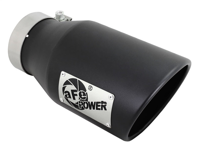 aFe Diesel Exhaust Tip Bolt On Black 4in Inlet x 6in Outlet x 12in