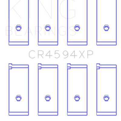 King Engine Bearings Suzuki M18A/M16A/M16A (Size STD) Performance Rod Bearing Set