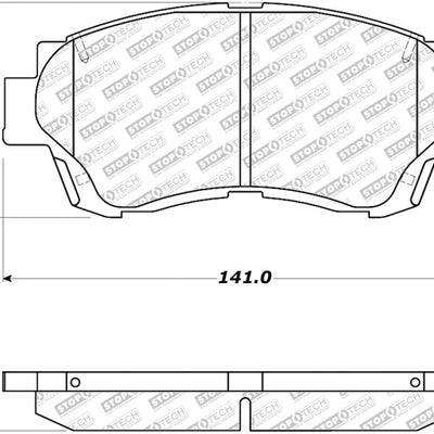 StopTech Street Select Brake Pads - Rear