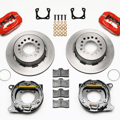 Wilwood Forged Dynalite P/S Park Brake Kit Red Chevy 12 Bolt-Spec 3.15in Bearing