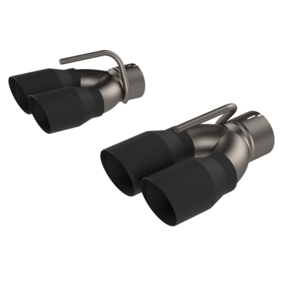 2015-2023 Dodge Challenger 6.2/6.4L QTP Black Quad Tip Adapter