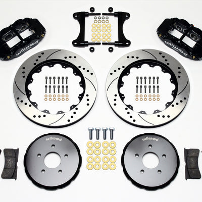 Wilwood Narrow Superlite 6R Front Hat Kit 14.00in Drilled Nissan 370Z/Fiti G37