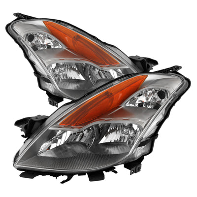 xTune Nissan Altima Coupe 08-09 Halogen Only OEM Headlights Chrome HD-JH-NA08-2D-C