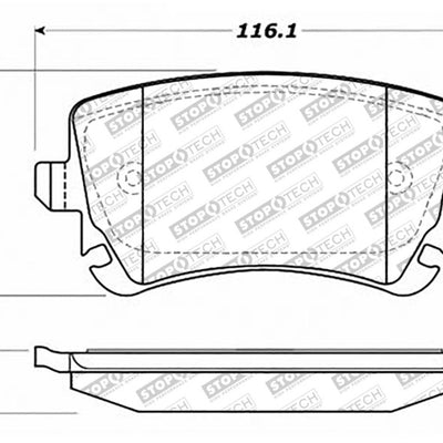 StopTech Street Select 91-19 Audi A6/A8 Rear Brake Pads