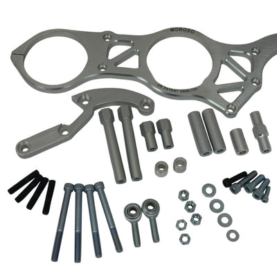 Moroso Chevrolet Big Block Alternator & Vacuum Pump Mount - Meziere Water Pump - 130mm Alternator