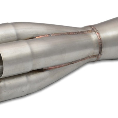 Vibrant 4-1 SS Merge Collectors (1-7/8in Inlet Slipover ID 2-1/2in Merge Outlet OD) Single Unit