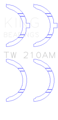 King Engine Bearings Toyota 5R/2M/4M/5ME/5MGE/7MGE/7MGTE Thrust Washer Set