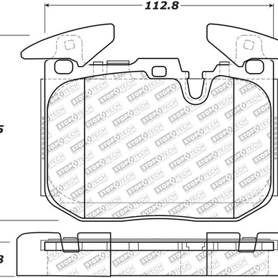 Stoptech 12-18 BMW 228i/230i/320i/238i Street Select Brake Pads With Hardware- Front