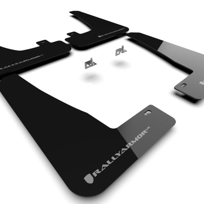 Rally Armor 22-26 Tesla Model X Black UR Mud Flap w/Dark Grey Logo