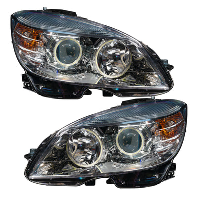 Oracle 08-11 Mercedes Benz C-Class Pre-Assem. Headlights Chrome Housing- w/2.0 Controller