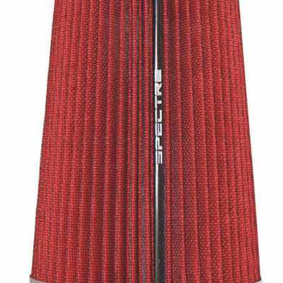 Spectre Adjustable Conical Air Filter 9-1/2in. Tall (Fits 3in. / 3-1/2in. / 4in. Tubes) - Red