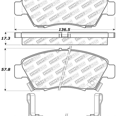 StopTech Street Select Brake Pads - Rear