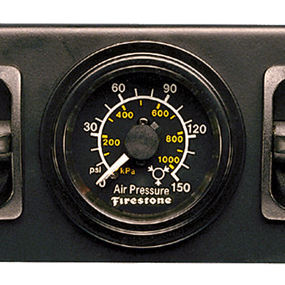 Firestone Air Adjustable Leveling Pneumatic Control Panel w/Dual Black Gauge 0-150psi (WR17602145)