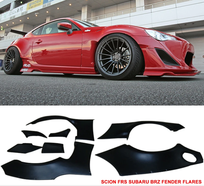 13-16 FRS/BRZ V1 Style Flare Kit - ABS