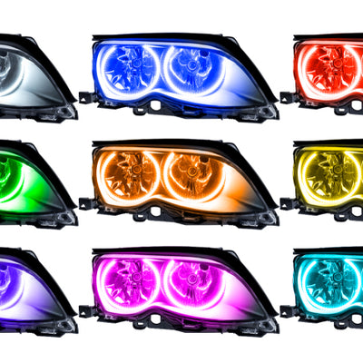 Oracle 02-05 BMW 3 Series SMD HL - Black - ColorSHIFT