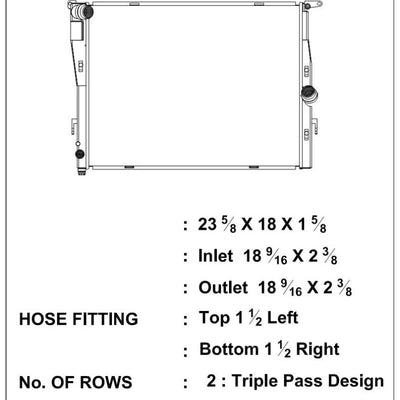 CSF 07-13 BMW M3 (E9X) Triple Pass Radiator