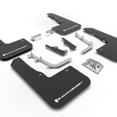 Rally Armor 20-25 Hyundai Venue Black Mud Flap White Logo